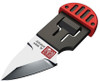 Al Mar 1.3" Stinger Keychain AMK1001RBK - 1.3" Satin D2 Plain Blade, Red Polymer Handle