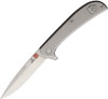 AL MAR Ultralight Hawk Frame Lock AMK4112 - 2.75" Satin D2 Plain Blade, TC4 Titanium Handle