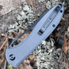 CIVIVI Picaro Folding Knife (C916C)- 3.94" Blackwashed D2 Drop Point Blade, Gray G-10 Handles