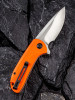 CIVIVI Durus Folding Knife (C906C)- 3.00" Satin D2 Drop Point Blade, Orange G-10 Handles