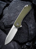 CIVIVI Elementum Folding Knife (C907E)- 2.96" Satin D2 Drop Point Blade, Green G-10 Handles