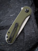 CIVIVI Elementum Folding Knife (C907E)- 2.96" Satin D2 Drop Point Blade, Green G-10 Handles