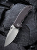 Civivi Hooligan Folding Knife (C913A)- 2.98" Satin D2 Drop Point Blade, Dark Earth Micarta Handles