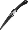 SOG F10N Folding Saw, 8.25" High Carbon Steel Black Wood Saw Blade, High Carbon Steel with Soft Grip Handle
