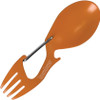 Kershaw 1140 Ration Orange, 4.6" 3Cr13MoV SS Spoon and Fork Combo Tool w/Carabiner