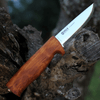 Helle Fossekallen, Triple Laminated Stainless Steel, Curly Birch Handle