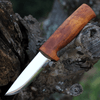Helle Fossekallen, Triple Laminated Stainless Steel, Curly Birch Handle