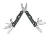 Boker Plus Specialist Mini 09BO820 multi-tool open showing spring-action pliers and black aluminum handles.