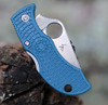 Close up of the back lock and Bi-Directional Texture on Spyderco MFPK390.