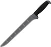 Kershaw Narrow Fillet Fixed Blade Knife (1249)- 9.5" Satin 420J2 Trailing Point Fillet Blade, Black & Grey GFN Handle