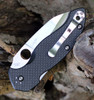 Spyderco Canis C248CF, 3.43" CPM S30V Satin Plain Blade, Carbon Fiber/G-10 Laminate Handle