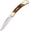 Rough Ryder Folding Hunter, Amber Jigged Bone Handle