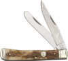 Rough Ryder Trapper, RR1406, Brown Appaloosa Bone Handle