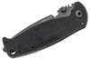 DPx Gear Hest 3.0 Milspec DPXHSF201, 3.15" Black Niolox SS Plain Blade, Black G10 and Titanium Handles