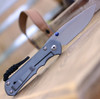 Chris Reeve Large Inkosi (LIN-100) - 3.60" Stonewash CPM-MagnaCut Drop Point, Titanium Handle