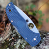 Spyderco C41PCBL5 Native 5, 3" CPM SPY27 Plain Blade, Cobalt Blue FRN Handle