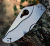 Byrd Harrier 2 (BY01PS2) 3.39" 8Cr13MoV Satin Drop Point Partially Serrated Blade, Brushed Stainless Steel Handle