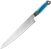 Gerber Sengyo 31-003866, 9.5" 9CR Plain Blade, Gray/Cyan Synthetic Hydrotread Gripped Handle