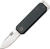 Bear & Son Small Slip Joint (BC109BK) 1.5" High Carbon Satin Drop Point Plain Blade, Black Aluminum Handle
