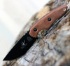 TOPS Knives 3 Pointer Tan Canvas 3PR-02, 3.13" 1095 Carbon Steel Black Blade, Tan Canvas Handle