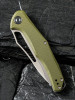 CIVIVI Fracture Folding Knife (C2009A)- 3.35" Stonewashed 8Cr14MoV Drop Point Blade, OD Green G-10 Handles