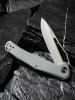 CIVIVI Fracture Folding Knife (C2009B)- 3.35" Stonewashed 8Cr14MoV Drop Point Blade, Gray G-10 Handles