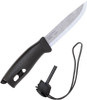 Morakniv Companion Spark, 4" Satin Finish Stainless Blade, Black Polypropylene Handle