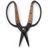 BareBones Living Small Scissors (BARE059) 2" Black Stainless Steel Blades, Walnut and Black Stainless Steel Handles
