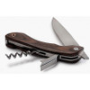 BareBones Living Folding Picnic Knife, 4" Satin 50CR15 Stainless steel Stainless Blade, Hardwood Handle w/ Walnut Finish
