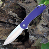 CIVIVI Elementum Folding Knife (C907V)- 2.96" Satin D2 Drop Point Blade, Purple G-10 Handles
