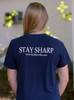 Knifeworks Heather Military Green T-Shirt "Stay Sharp", Unisex-X Large