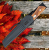 Fallkniven Taiga Forester 1, 4.75" Lam. CoS Plain Blade, Desert Ironwood Handle w/ Zytel Sheath