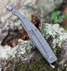 We Knife Roman Framelock 2008B, 3.95"  CPM S35VN Gray Stonewashed Blade, Gray 6AL4V Titanium Handle