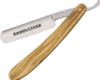 Simba Tec Razolution Straight Razor. 6 1/4" closed. 3" stainless razor blade. Olive wood handles.