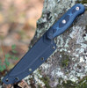 Tops Knives Dicer 4 Steak Knife DCR4-01, 4.38" CPM S35VN Tumble Blade, Blue/Black G10 Handle