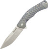 Kizer Cutlery Tomcat 2 (KI4443TI2) 3.5" CPM-S35VN Stonewashed Clip Point Plain Blade, Anodized Titanium Handle