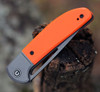 CIVIVI Trailblazer Folding Knife (C2018A)- 2.97" Stonewashed 14C28N Drop Point Blade, Orange G-10 Handle