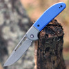 CIVIVI Trailblazer Folding Knife (C2018B)-2.97" Stonewash 14C28N Drop Point Blade, Blue G-10 Handle