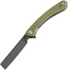 Artisan Orthodox ATZ1817PSBGNF, 2.75" Black D2 Steel Blade, Green G10 Handle