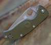 Spyderco Tenacious Lightweight, C122PSOD, 3.39" 8Cr13MoV Partially Serrated Blade, OD Green FRN Handle