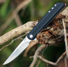 CRKT Large LCK+ (CR3810) 3.62" 8Cr13MoV Satin Drop Point Plain Blade, Black Glass Reinforced Nylon Handle