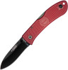 Ka-Bar Dozier Folding Hunter, Red KA4062RD, 3" AUS 8A Stainless Steel Plain Blade, Red Zytel Handle