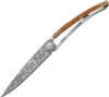 Deejo DEE1CB014 Art Nouveau, 3.75" Z40C13 SS Plain Blade, Juniper Wood Handle