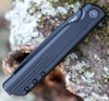 CRKT LCK+ (CR3802K) 3.24" 8Cr13MoV Black Oxide Coated Reverse Tanto Plain Blade, Black Glass Reinforced Nylon Handle