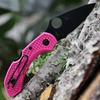 Spyderco Dragonfly 2 Pink C28FPNSV30VBK2, 2.28" CPM S30V Black Plain Blade, Pink FRN Handle