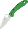 Spyderco Salt 2 C88FPGR2, 3.00" Satin LC200N Plain Blade, Green FRN Handle