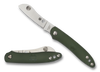 Spyderco Roadie C189PGR, 2.09" Satin N690Co Plain Blade, Green FRN Handle