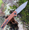 CIVIVI Keen Nadder Folding Knife (C2021B)-3.48" Stonewashed N690 Tanto Blade, Brown Micarta Handles