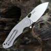 GiantMouse ACE Biblio Flipper, 2.9" Satin M390 Drop Point Blade, Titanium Handle