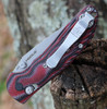 Doug Ritter Mini-RSK®  MK1-G2 Knifeworks Exclusive - G-Mascus® Red G-10/Stonewashed